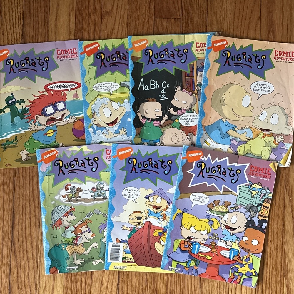 Vintage 90's Nickelodeon Rugrats Comic Adventures Volume 2 #‎ 1,2,3,5,6,8,9